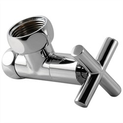 Вентиль запорный Двин Вентиль запорный угловой крест 1х3/4 г/г (Luxon) M129393 - фото 1363830