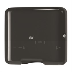 Диспенсер для бумажных полотенец Tork Singlefold ZZ и С mini черный (арт.553108) M100600 - фото 2654449