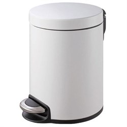Урна для мусора BINELE Lux 12 литров (белая) M112570 - фото 2654755