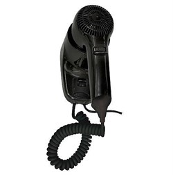 Настенный фен Nofer HOTELline чёрный 1200 W (02055.N) M100995 - фото 2654959