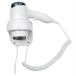 Настенный фен Nofer HOTELline белый 1800-2200 W (02011.W) M100977 - фото 2655018