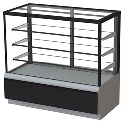 Витрина кондитерская KAYMAN K-ВК-1300 квадро серебро E80598 - фото 2921572