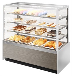 Витрина кондитерская Chilz VETE KUB 90 белый, вяз тосини E129752 - фото 2922211