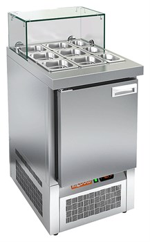 Стол для салатов HICOLD SLE3-1GN низкое стекло E110586 - фото 2935144