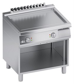 Поверхность жарочная ATA LOW-BUILT EL. GRIDDLE PLATE 1M SMOOTH PLATE + OPEN CABINET E236654 - фото 2949729