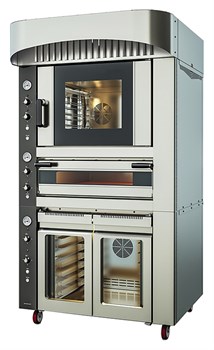 Комбинированный модуль из конвектомата, статической печи, расстоечного шкафа Kocateq FR Combi M E230905 - фото 2954707