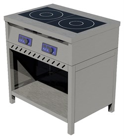 Плита индукционная ЦМИ ПИ-2 (820х600х870 мм) закрытая E72454 - фото 2957102
