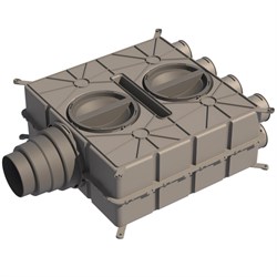 Воздухораспределитель Wolf Air Excellent 125-180х75, 8вых., пластик 2577595 - фото 4496747