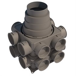 Воздухораспределитель Wolf Air Excellent Mini 125-180х75, 16вых., пластик 2577837 - фото 4496754