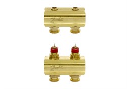 Коллектор Danfoss FHF 2 1 х1/2 , 2вых., c клапанами, латунь, (компл) 088U0502 - фото 4496787