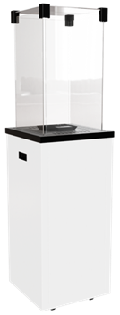 Газовый уличный обогреватель Kratki PATIO/LIGHT белая сталь M228780 - фото 4588635