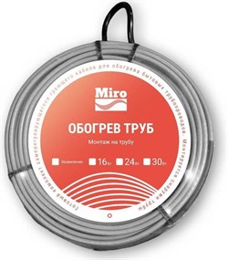 Антиобледенение Miro 24 Вт/м (1 м) без зазем. M229045 - фото 4659755