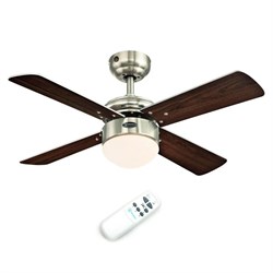 Вентилятор с подсветкой Westinghouse Colosseum Nickel M59309 - фото 4661674