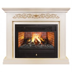 Пристенный электрокамин Real-Flame Leticia 26 WT с очагом 3D Novara M38861 - фото 4741389