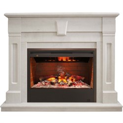 3D Электрокамин (очаг+портал) с паром и звуком Real-Flame Kellie 25,5/26 WT с очагом 3D Helios 26 M67792 - фото 4741558