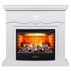 Пристенный электрокамин Real-Flame Raffaele 25,5 с очагом 3D Firestar 25,5 M194332 - фото 4741825