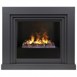 Пристенный электрокамин Real-Flame Stanley 26 GR с очагом Black вставка + 3D Cassette 630 M194339 - фото 4741857