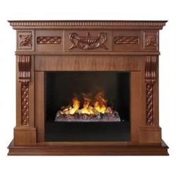 Пристенный электрокамин Real-Flame Corsica Lux 26 NT (NT-315) с очагом Black вставка + 3D Cassette 630 M187246 - фото 4741967