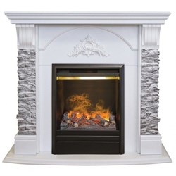 Электрокамин 3D с паром Real-Flame Athena GR STD/EUG/25/25 5 WT с очагом 3D Olympic M68826 - фото 4743128