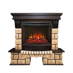 Комплект электрокаминов с искусственным камнем Real-Flame Stone Brick 25/25,5 с очагом Evrika 25,5 LED M52757 - фото 4743246