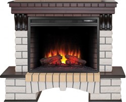 Комплект электрокаминов с искусственным камнем Real-Flame Country 26 AO с очагом Epsilon 26 S IR M52984 - фото 4743286