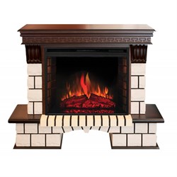 Классический электрокамин с эффектом живого огня и звуком Real-Flame Stone 26/HL с очагом Epsilon 26 S IR M68453 - фото 4743388