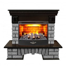 Комплект электрокаминов с искусственным камнем Real-Flame Country Lux Rock 25/25,5 AO 3D Firestar 25,5 M108836 - фото 4743421