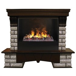Комплект электрокаминов с искусственным камнем Real-Flame Country Rock 26 AO Black вставка + 3D Cassette 630 M108855 - фото 4743429