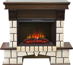 Комплект электрокаминов с искусственным камнем Real-Flame Stone 25/25,5 с очагом Sparta 25,5 LED M133698 - фото 4743451