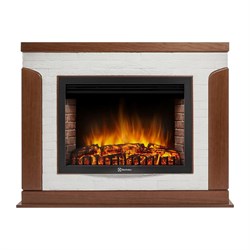 Комплект электрокаминов с искусственным камнем Electrolux EFP/P-3320RLS с порталом Firelight Prestigio 30 белый M138042 - фото 4743493