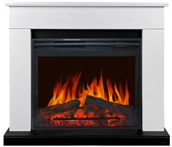Пристенный электрокамин Royal Flame BERGEN белый с черным с очагом Jupiter FX M232319 - фото 4744867