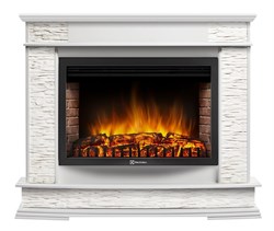 Пристенный электрокамин Electrolux EFP/P-3020LS с порталом Firelight Scala 30 сланец скалистый белый, белый дуб M136982 - фото 4745015