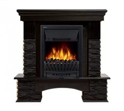 Пристенный электрокамин Electrolux EFP/P-1020LS с порталом Firelight Pietra Nuovo Classic камень сланец чёрный, шпон венге M206859 - фото 4745846