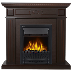 Пристенный электрокамин Electrolux EFP/P-1020LS с порталом Firelight Bianco Classic темный дуб M134336 - фото 4746010
