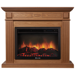 Пристенный электрокамин Electrolux EFP/P-2520LS с порталом Firelight Bianco 25 дуб M134414 - фото 4746082