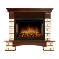Угловой электрокамин Electrolux EFP/P-2720RLS с порталом Firelight Forte Wood 25 U (угловой) камень коричневый, шпон темный дуб M138794 - фото 4748276