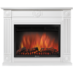 Угловой электрокамин Electrolux EFP/P-2520LS с порталом Firelight Frame 25U (угловой) шпон белый M134408 - фото 4748977