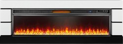 Линейный электрокамин Royal Flame Modern 60 (белый с черным) с очагом Vision 60 LOG LED M203926 - фото 4749201