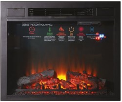 Широкий очаг 2D InterFlame Sirius 30 LED FX Black/Brass M51676 - фото 4758057
