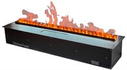 Встраиваемый очаг в модуль Schones Feuer 3D FireLine 1000 стальной + синий цвет M234086 - фото 4758643