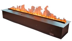 Встраиваемый очаг в модуль Schones Feuer 3D FireLine 1200 стальной + синий цвет M234087 - фото 4758682