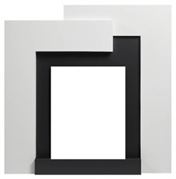 Классический портал для камина Firelight Tetris Classic белый, серый M231379 - фото 4759018