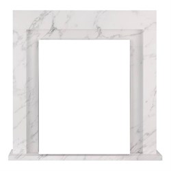 Классический портал для камина Firelight Simple Classic белый мрамор M231375 - фото 4759214