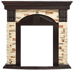 Классический портал для камина Firelight Torre Classic Сланец натуральный/Венге M51423 - фото 4759499