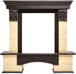 Классический портал для камина Firelight Forte Classic Бежевый/Венге M51413 - фото 4759560