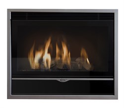 Встраиваемый газовый камин Karma ELEGANCE 67 Exclusive Medium line 30 silver M68751 - фото 4762662