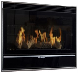 Встраиваемый газовый камин Karma ELEGANCE 77 EXCLUSIVE Slim line 15 silver metallic PB M188626 - фото 4762718