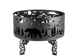 Уличный камин Fire bowls Лесная (60х60х4) M193679 - фото 4763193