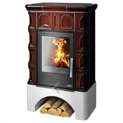 Дровяная печь ABX Britania KPI белый цоколь, коричневая M225991 - фото 4764608