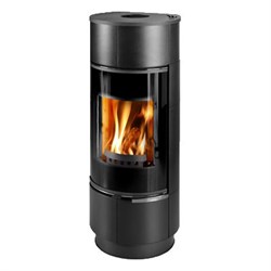 Дровяная печь THORMA ATIKA Ceramic PLUS, черная, с аккумулирующими камнями M201891 - фото 4765146